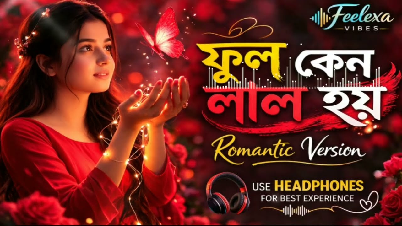 ফুল কেন লাল হয়, Romantic Version | Bangla Romantic Song | Romantic love song 2026 |Feelexa Vibes