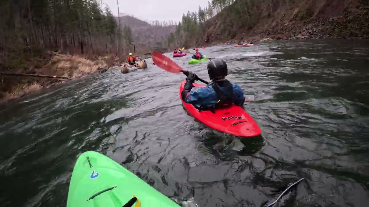 River Rat Sunday, Upper Clackamas River, February 2026, 1300 cfs