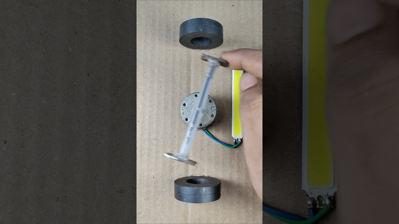 Without Battery DC Motor run | Simple Science Experiment