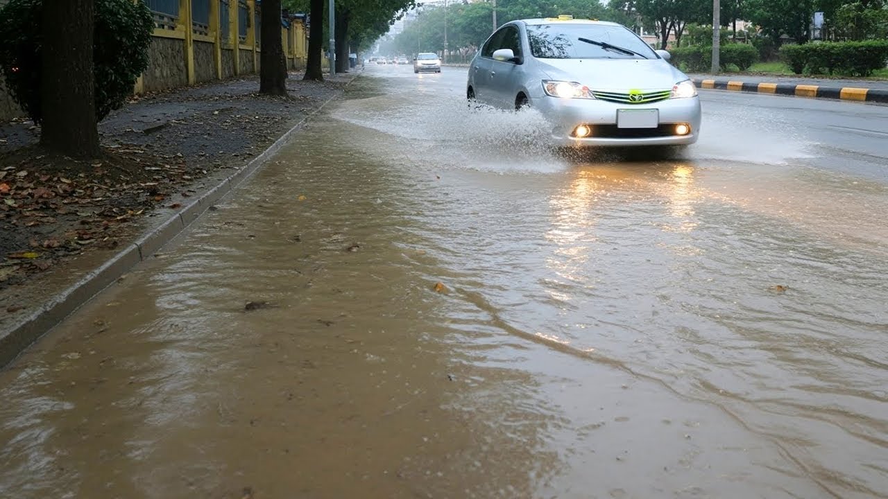 Rescue Street From Flood Rain By Clean Culvert For Drain