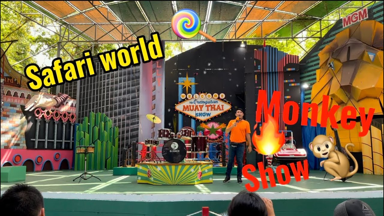 Natcha! พามาดูลิงอุรังอุตัง (Monkeys  Show)โชว์ ที่ซาฟารีเวิลด์ (No Talking)