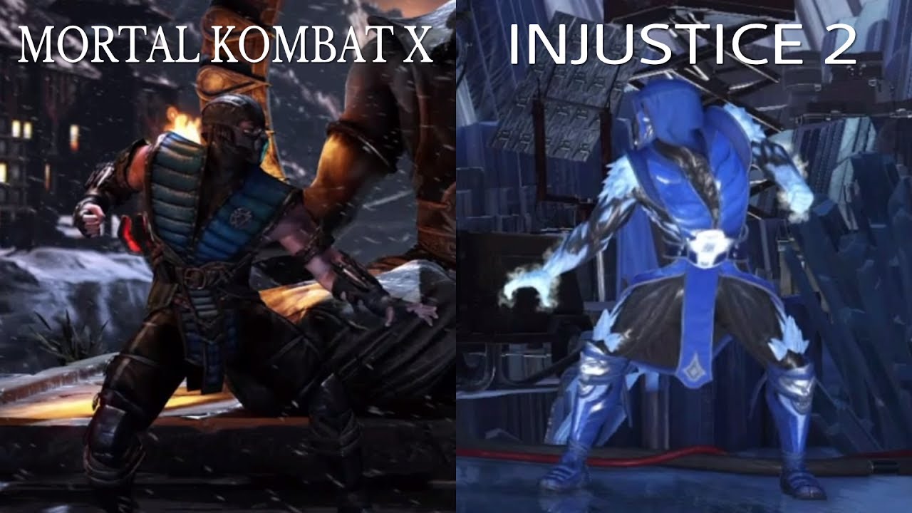 Sub-Zero's Moveset Comparison between Mortal Kombat X & Injustice 2 (Default Abilities)