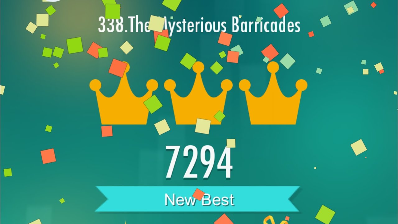 Piano Tiles 2 - The Mysterious Barricades - 7294 (2 revives and can more)