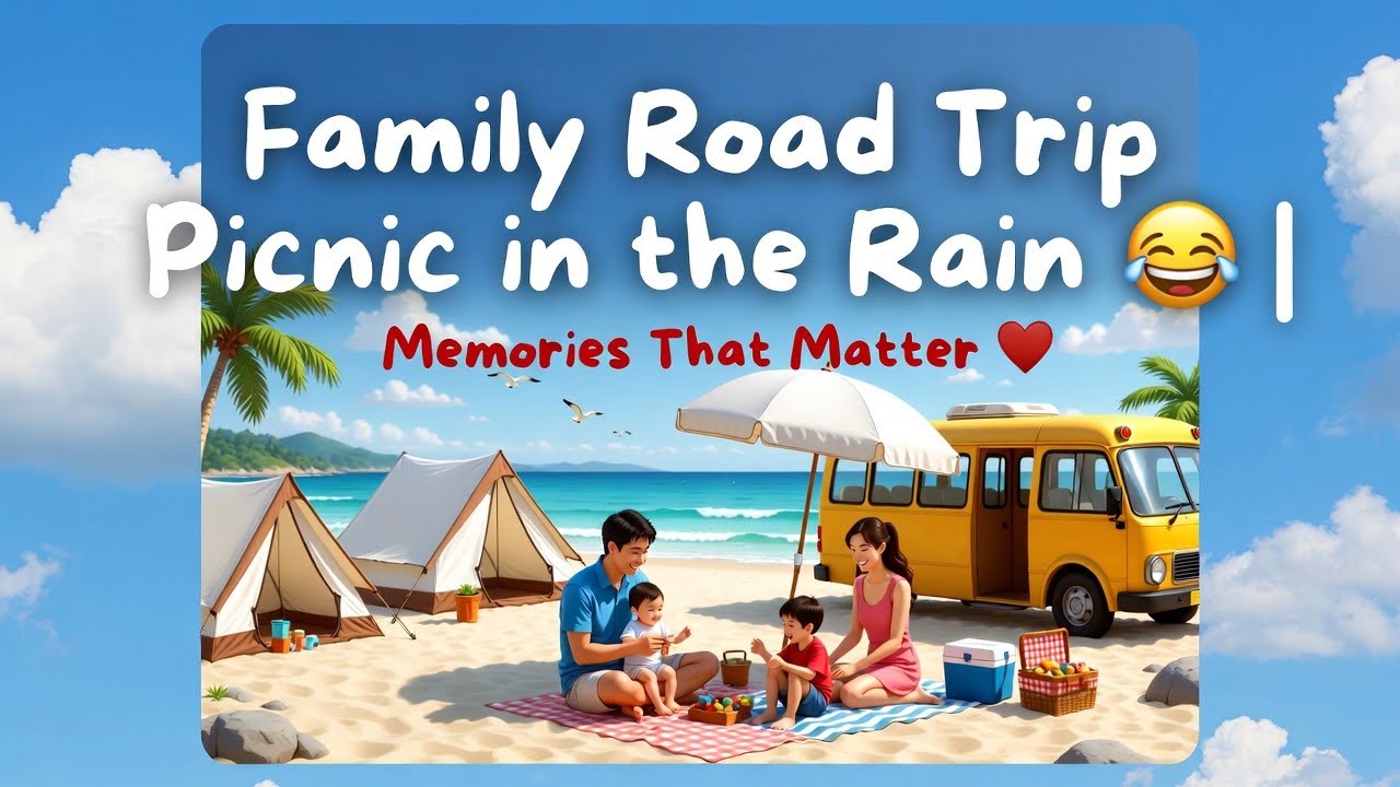 Family Road Trip Picnic in the Rain 🌧️🚐 | Memories That Matter ❤️