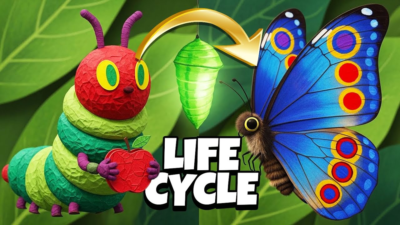 От гусеницы до бабочки! 🐛🦋 Узнайте о жизненном цикле (интерактивная история)