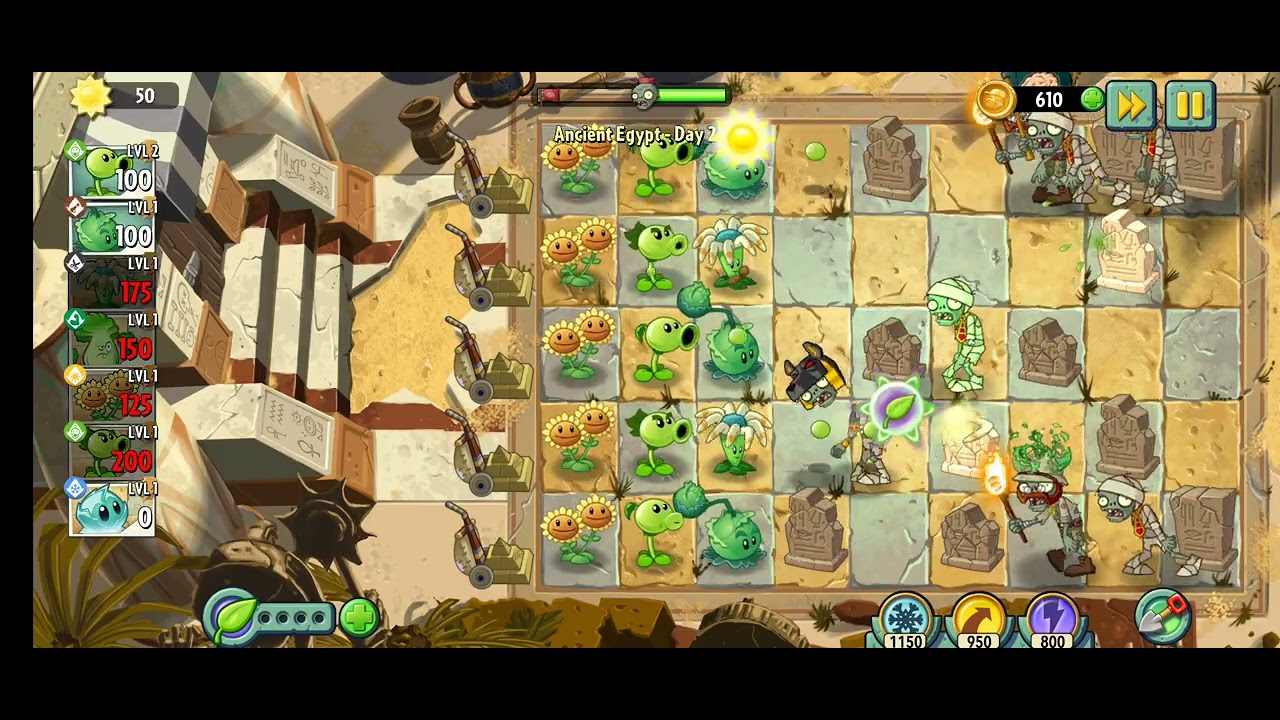 Plants Vs zombies 2: ancient desert pyramid