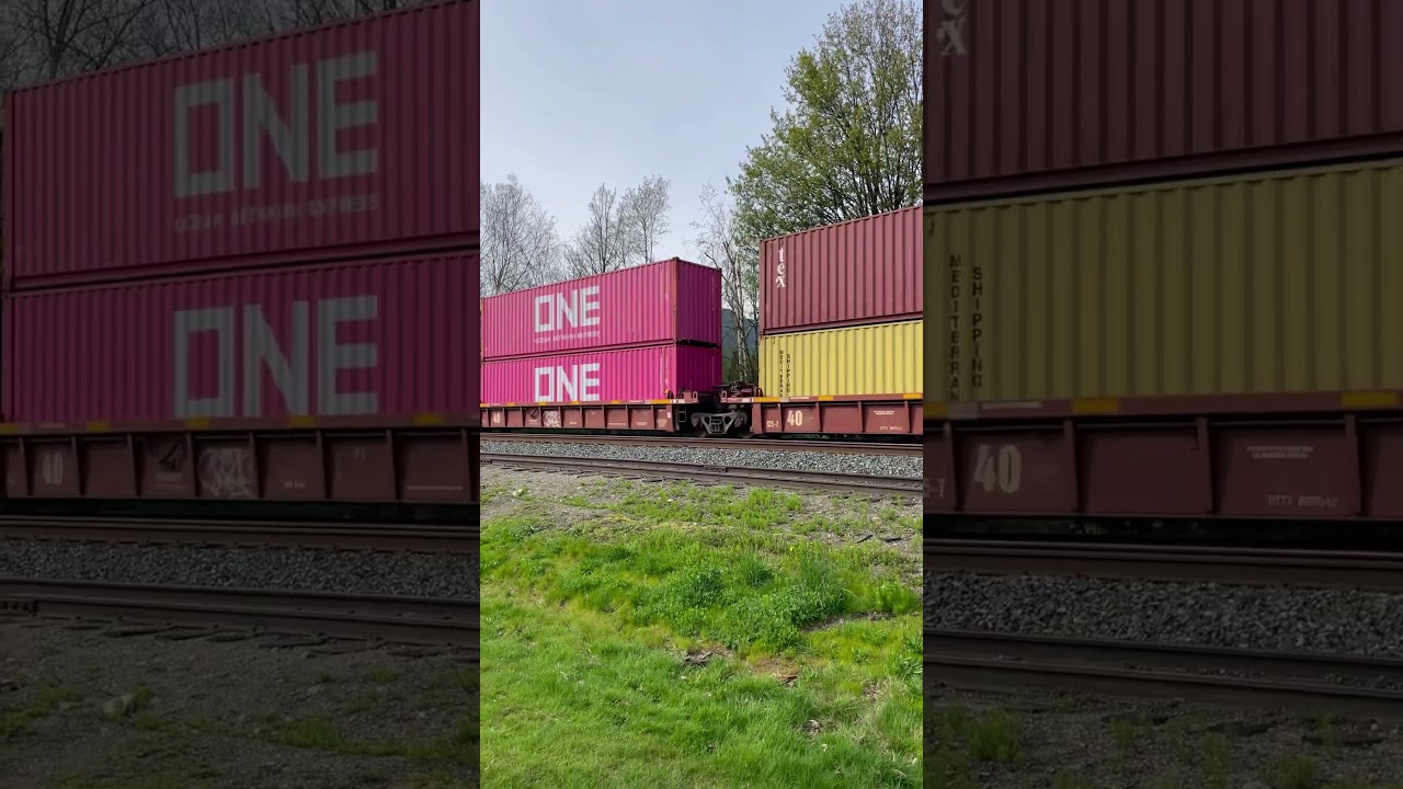 CN ES44AC container train Agassiz BC April 13, 2025 part 3
