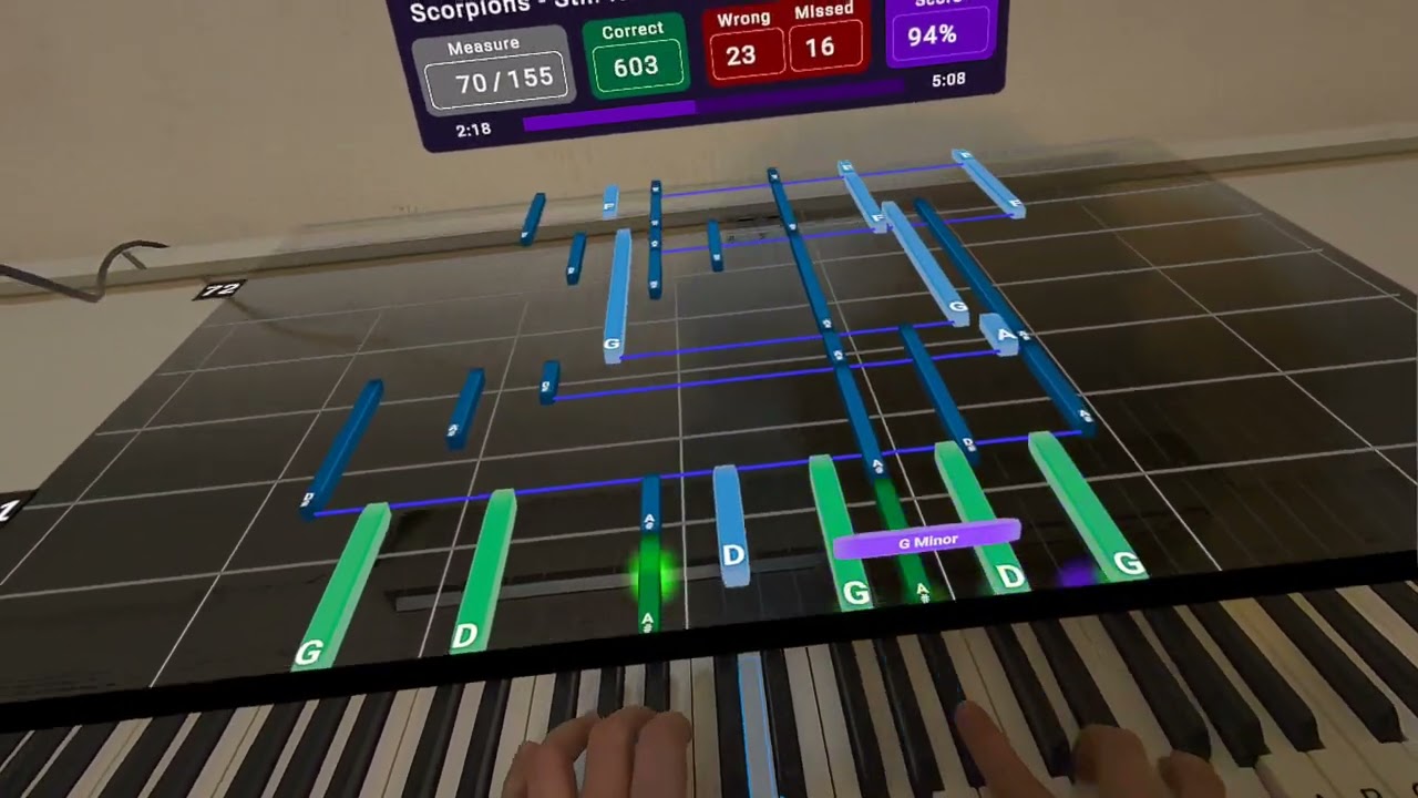 Scorpions - Still Loving You - Pianovision Training - 90% day 4