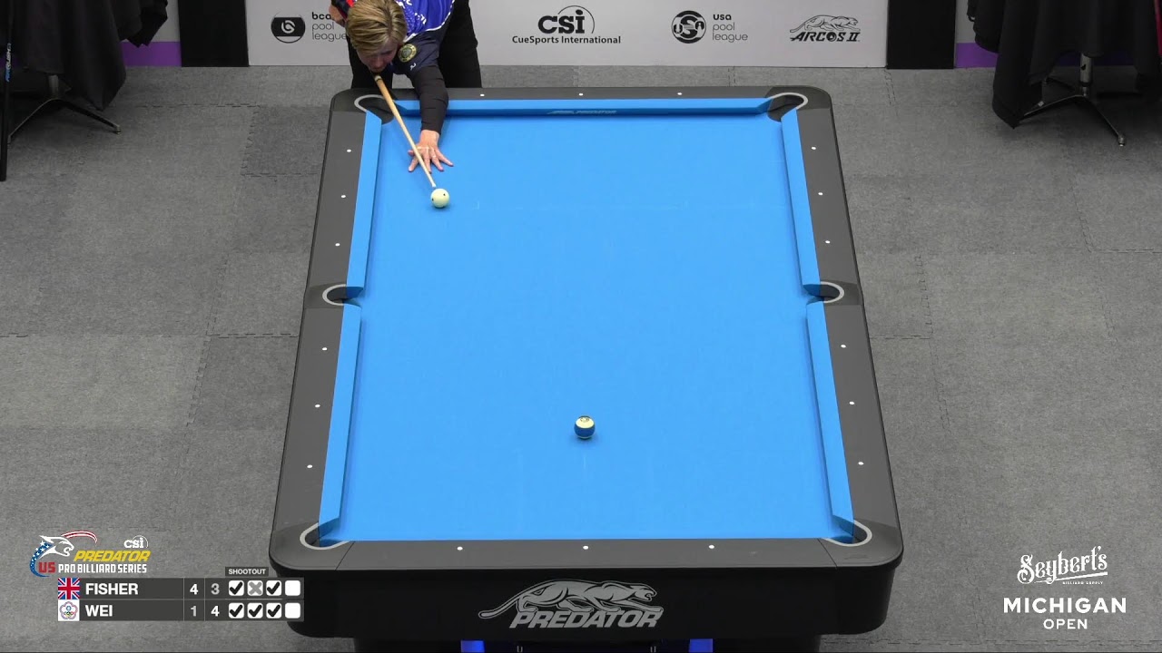 Allison Fisher vs Tzu-Chien Wei ▸ 2022 Seybert’s Michigan Open▸Predator Pro Billiard Series