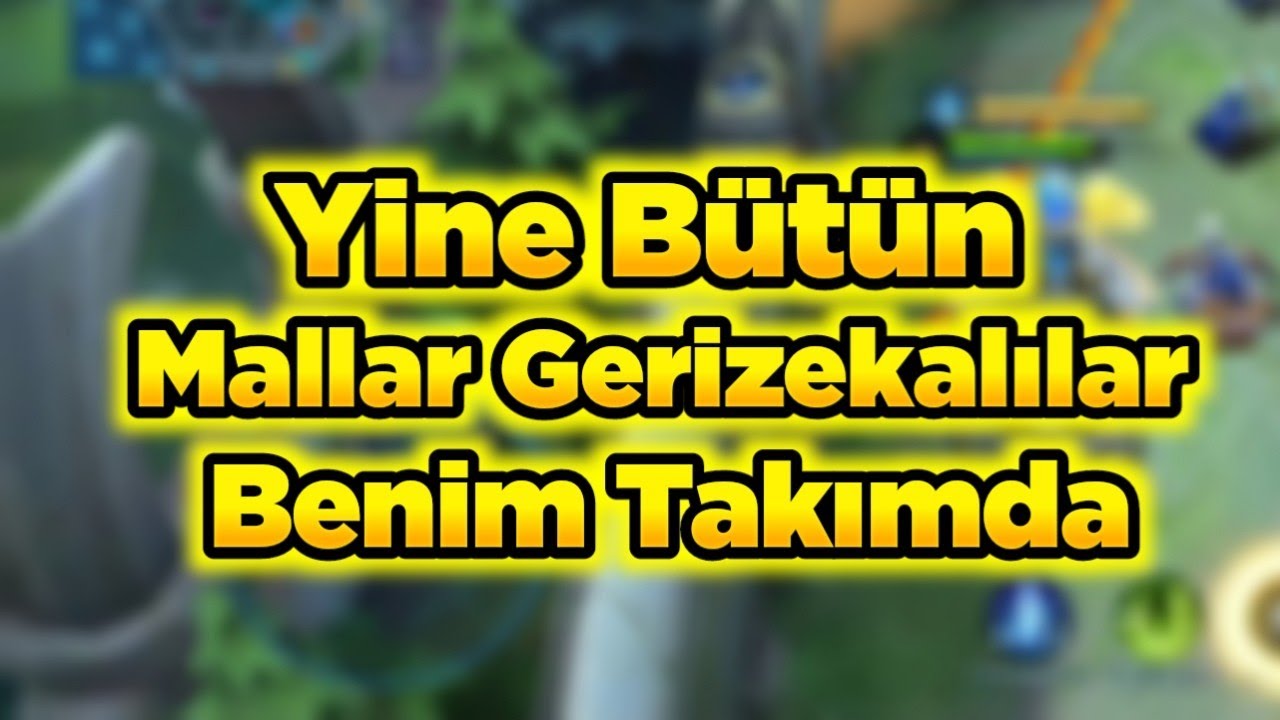 YİNE BÜTÜN MALLAR BENİM TAKIMDA BU OYUN GERİZEKALI DOLU