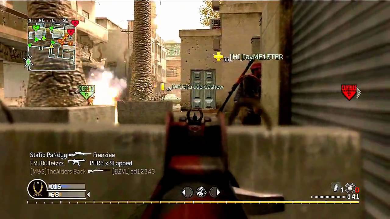 COD4 Modern Warfare - The Birth of Trolling Sniping - M40A3 Vs AK74U