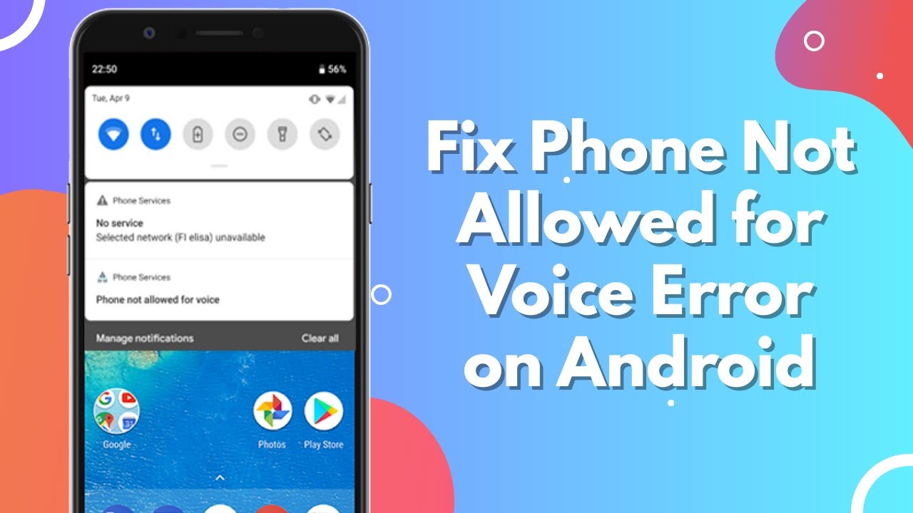 How to Fix Phone Not Allowed for Voice or Phone Not Allowed MM#6 Error | Android Data Recovery