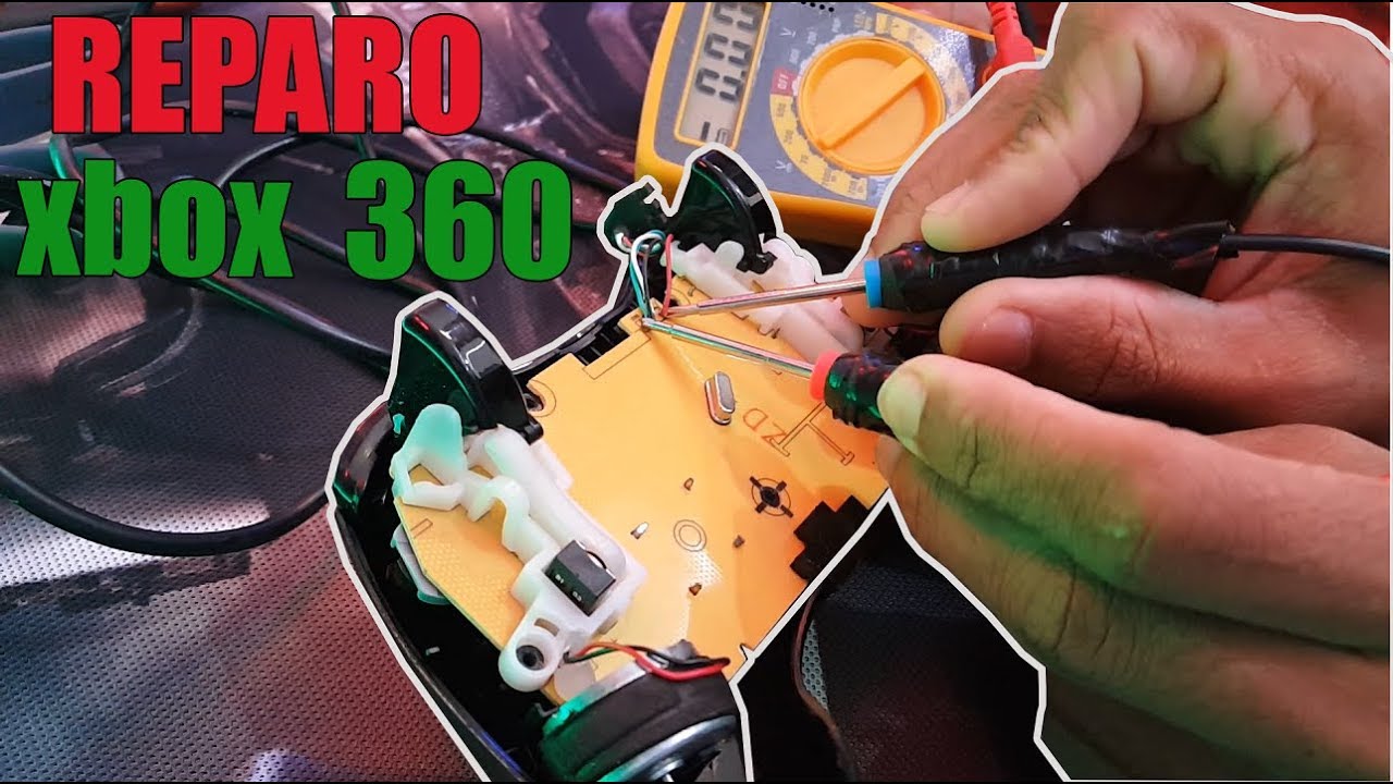 CONSERTEI  UM CONTROLE DE XBOX 360 ! MUITO FACIL !!!