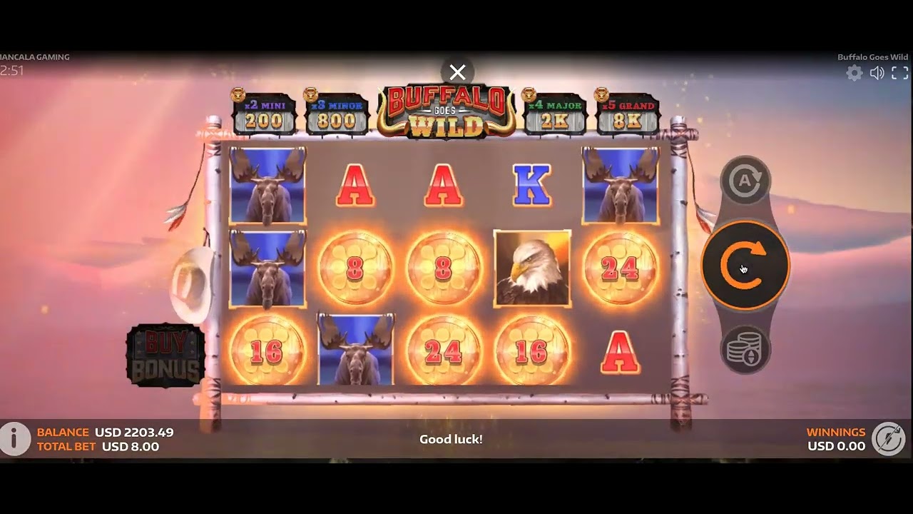 🦬 Buffalo Goes Wild | Won Over $700 | Playing Slots Online | Bas/Treasure Casino ( 2023 )