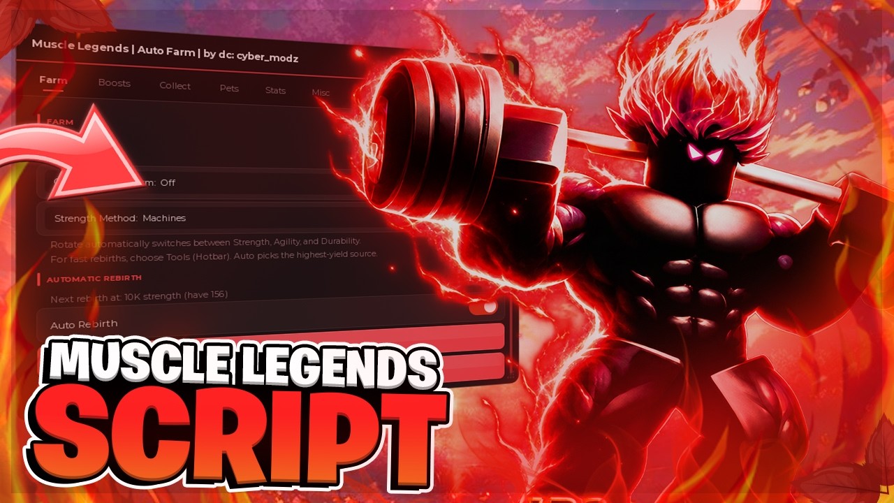 🔥 Muscle Legends SCRIPT | Auto Farm, Auto Rebirth, Auto Kill !! (NO KEY)