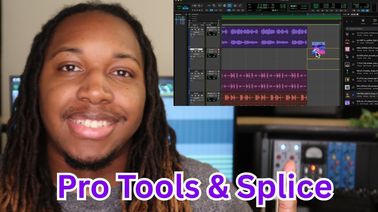 Pro tools and splice integration making a beat with the new update