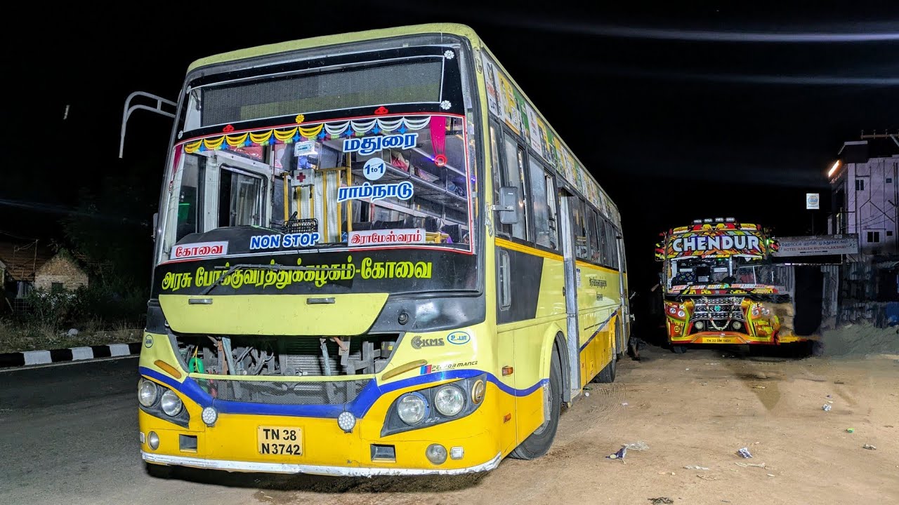 Coimbatore - Rameswaram Night Bus  Travel|TNSTC BUS TRAVEL VLOG |தரமான பயணம் 💯|Non stop journey 