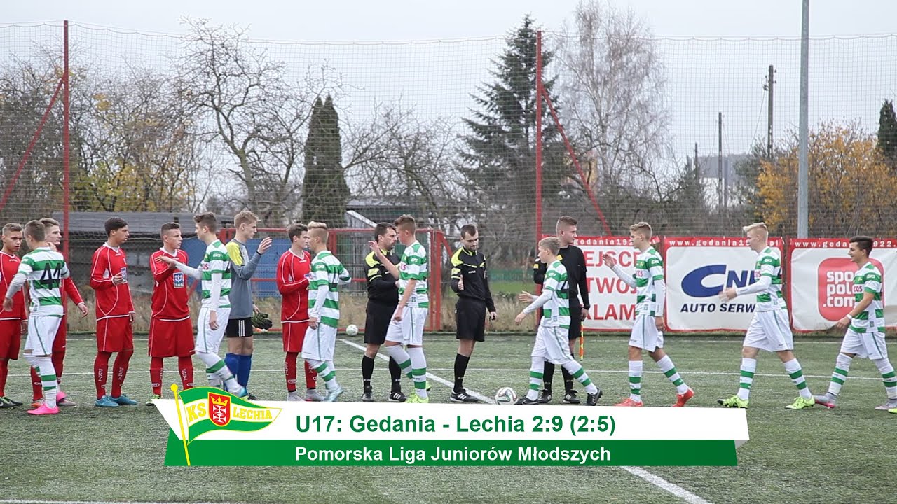 U-17 Gedania - Lechia (2:9) Skr&oacute;t meczu