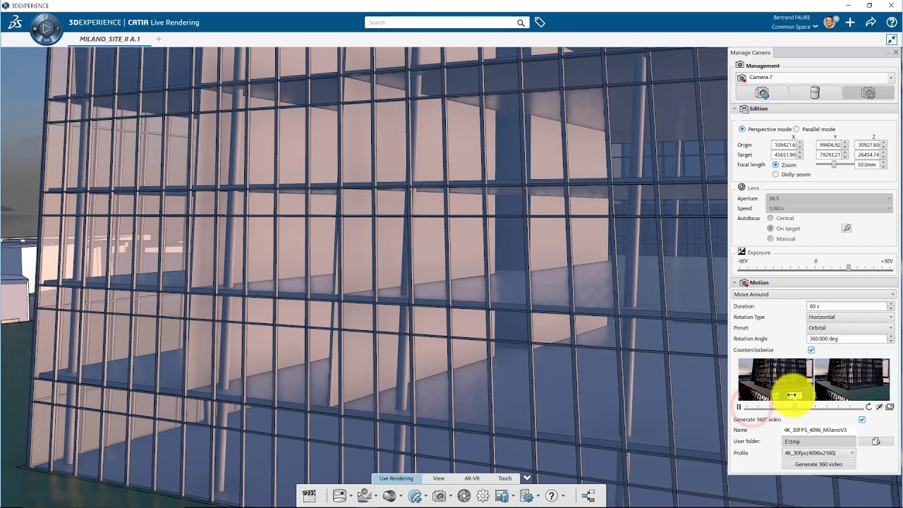 3DEXPERIENCE Tutorial: create a 360 video and publish it on YouTube