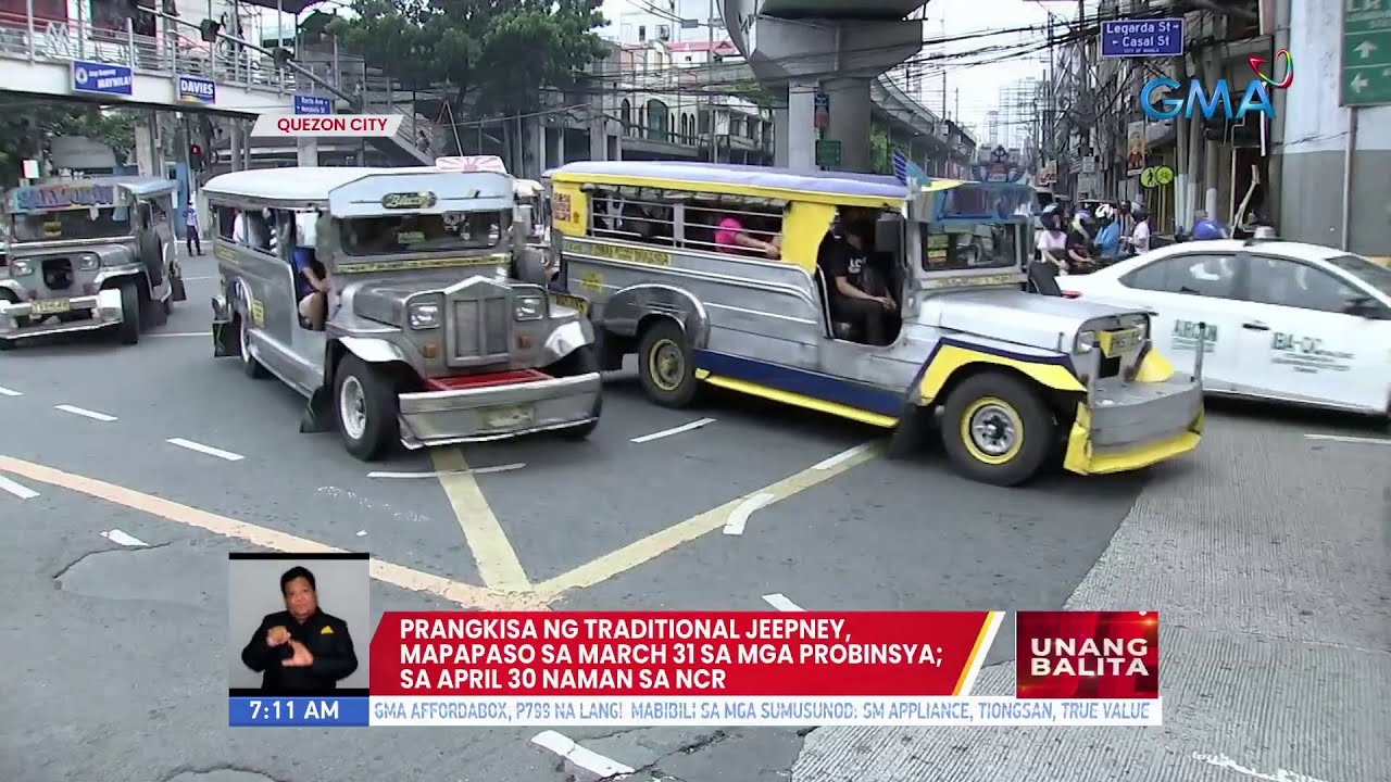 Prangkisa ng traditional jeepney, mapapaso sa March 31 sa mga probinsya... | UB