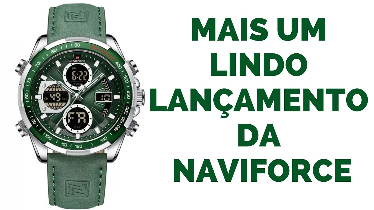 RELÓGIO NAVIFORCE DE LUXO NF9197 FUNCIONAL COM PULSEIRA EM COURO - MAIS UM RELÓGIO TOP DESSA MARCA.