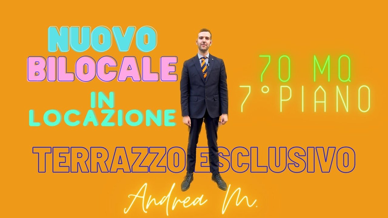 Bilocale con un terrazzo esagerato