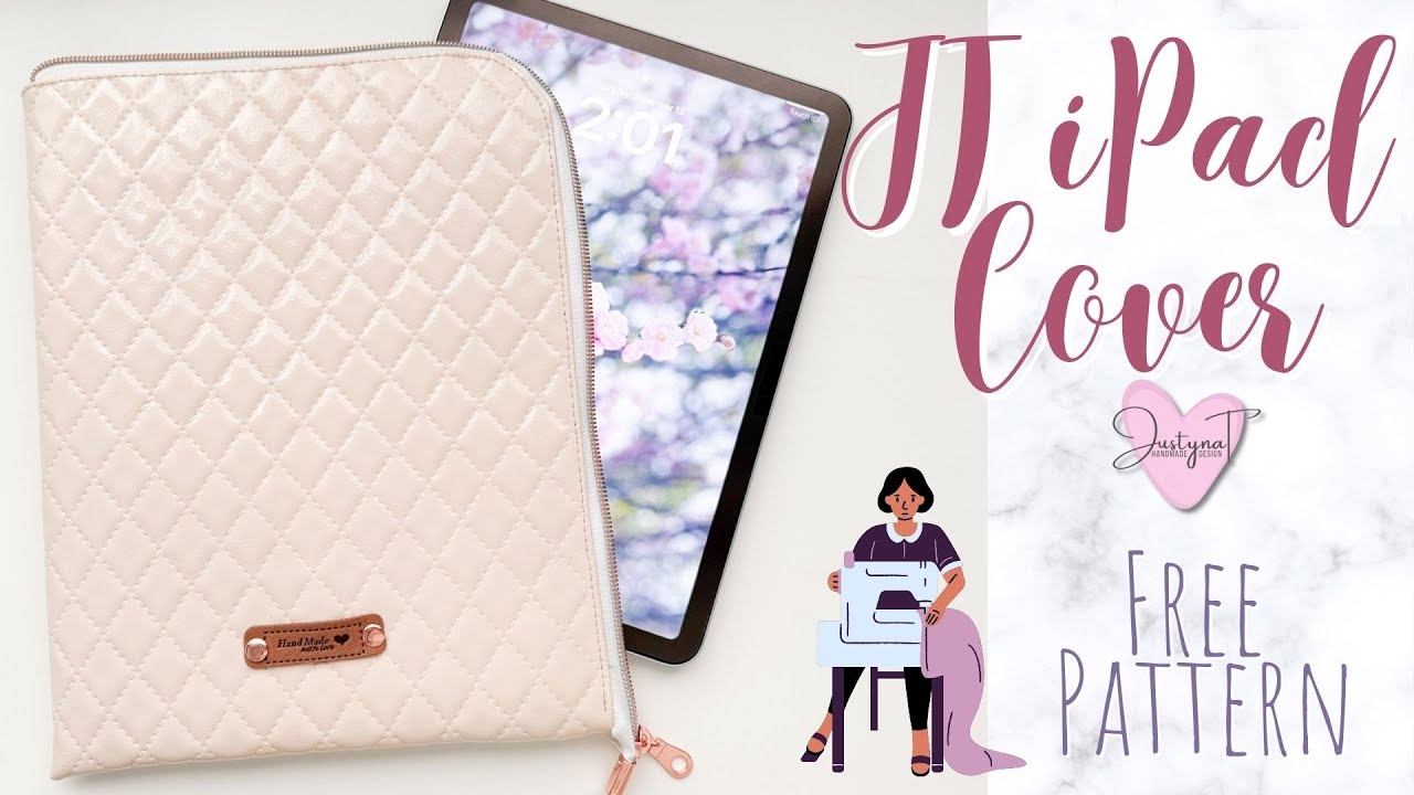 FREE Pattern | JT iPad  Tablet  Laptop Case | Sewing Tutorials #sewing #freepattern #bagmaking #diy