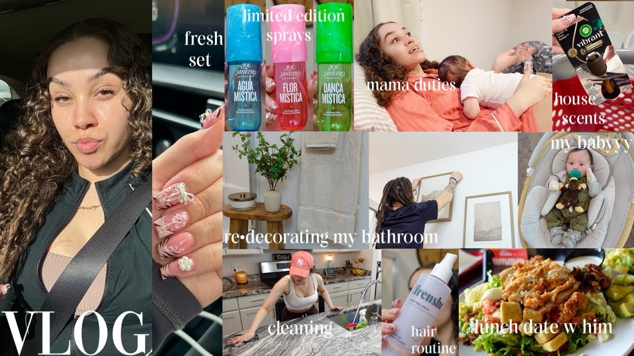 Postpartum VLOG: c section update +re decorating +house reset +anxiety +hair routine +yap sesh +etc.
