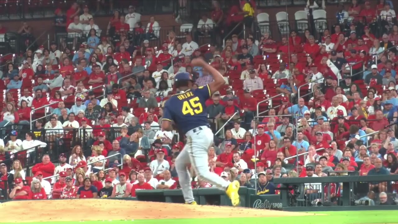 Abner Uribe 103 MPH Slow Motion Pitching Mechanics (3rd Base Side View)