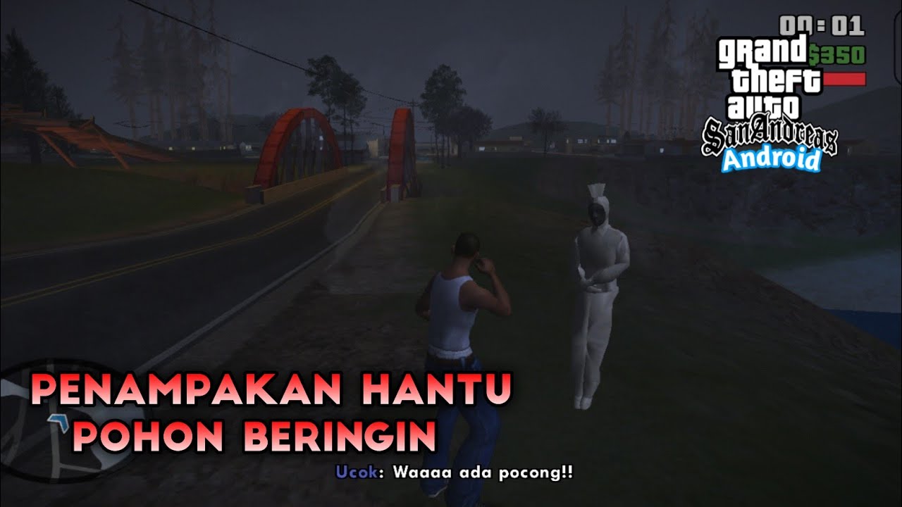 MANTUL !! Penampakan Hantu Di Bawah Pohon Beringin Dyom GTA SA Android | tutorial pemasangan