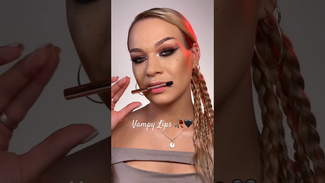 🥀🖤 Vampy Lips Trend 🥀 easy tutorial ‼️ 