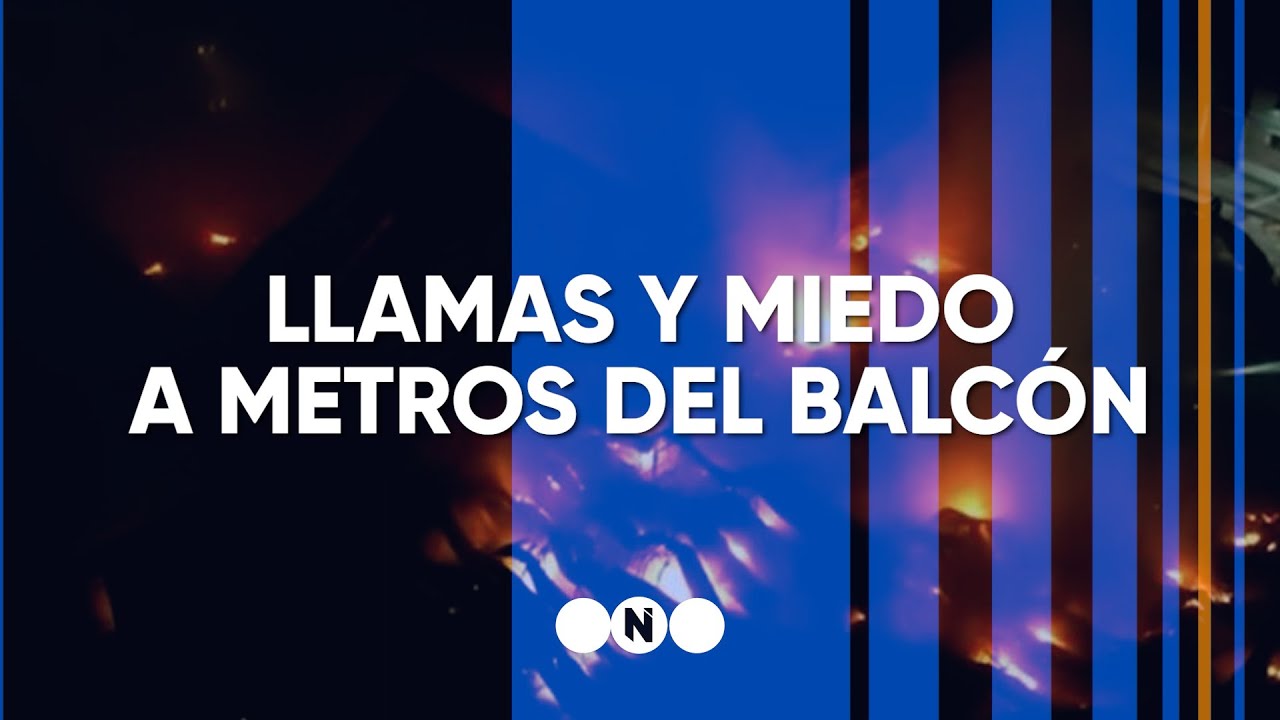 Incendio en Dock Sud: LLAMAS y MIEDO a METROS del BALCÓN - Telefe Noticias