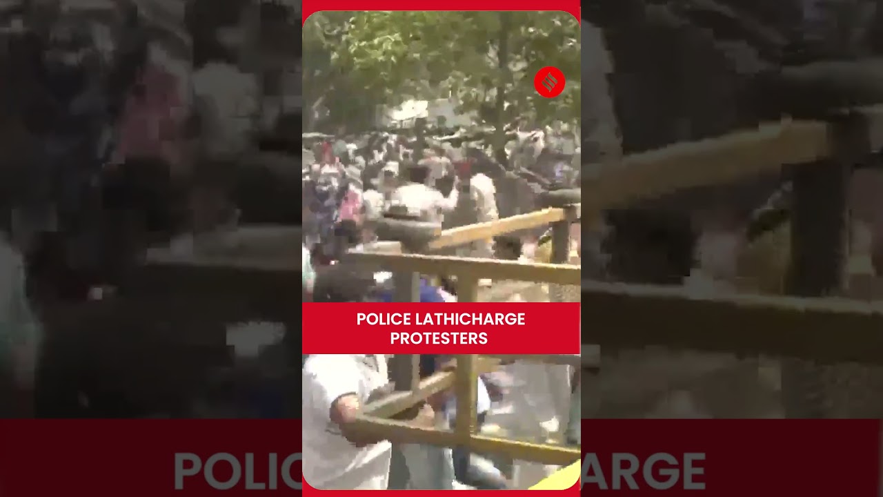 TRE 4.0 Protest Turns Tense As Police Lathicharge Aspirants In Bihar