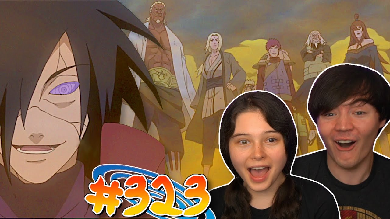 MADARA Vs. THE 5 KAGE!!! My Girlfriend REACTS to Naruto Shippuden EP 323 (Reaction/Review)