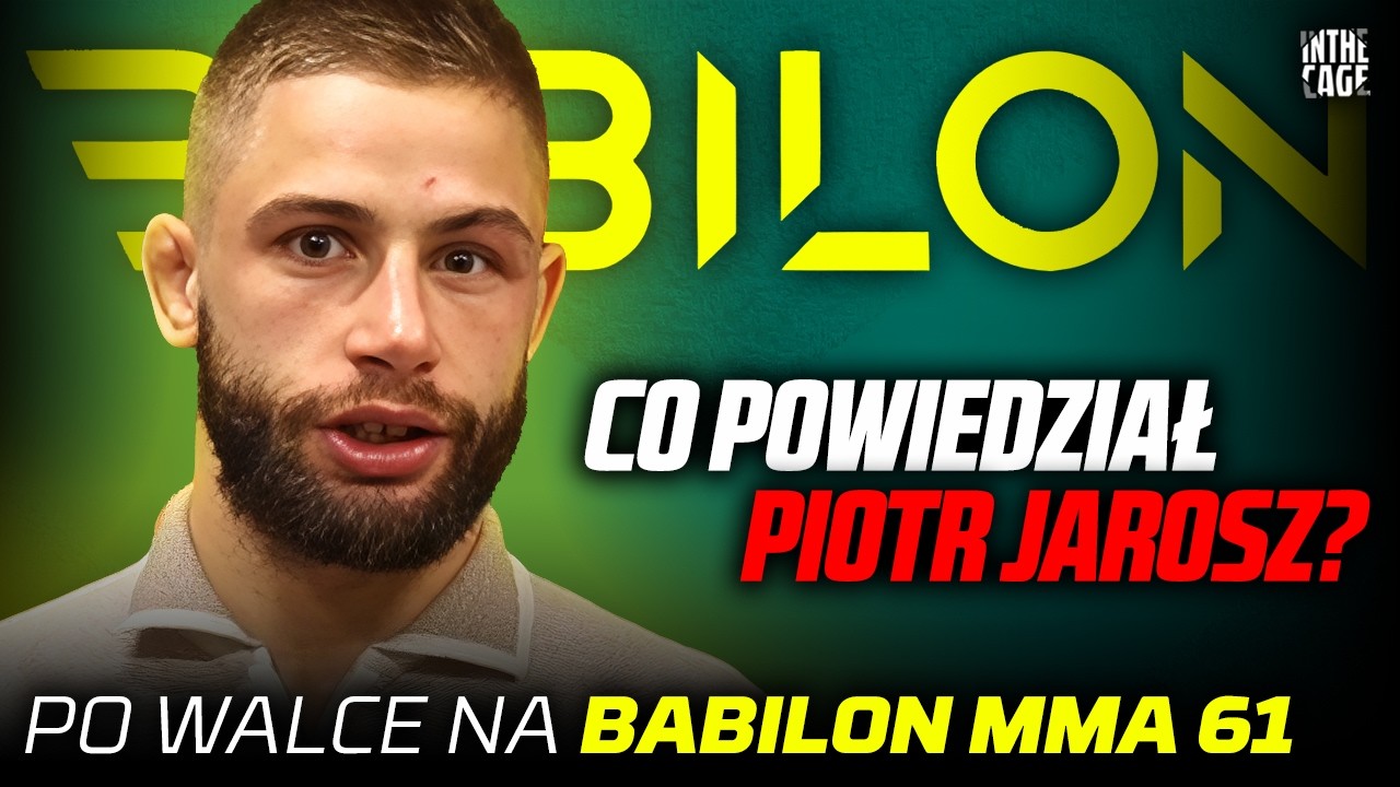KONTROWERSYJNE przerwanie JAROSZA? - Piotr KACPRZAK komentuje poddanie RAMOSA na BABILON MMA 61