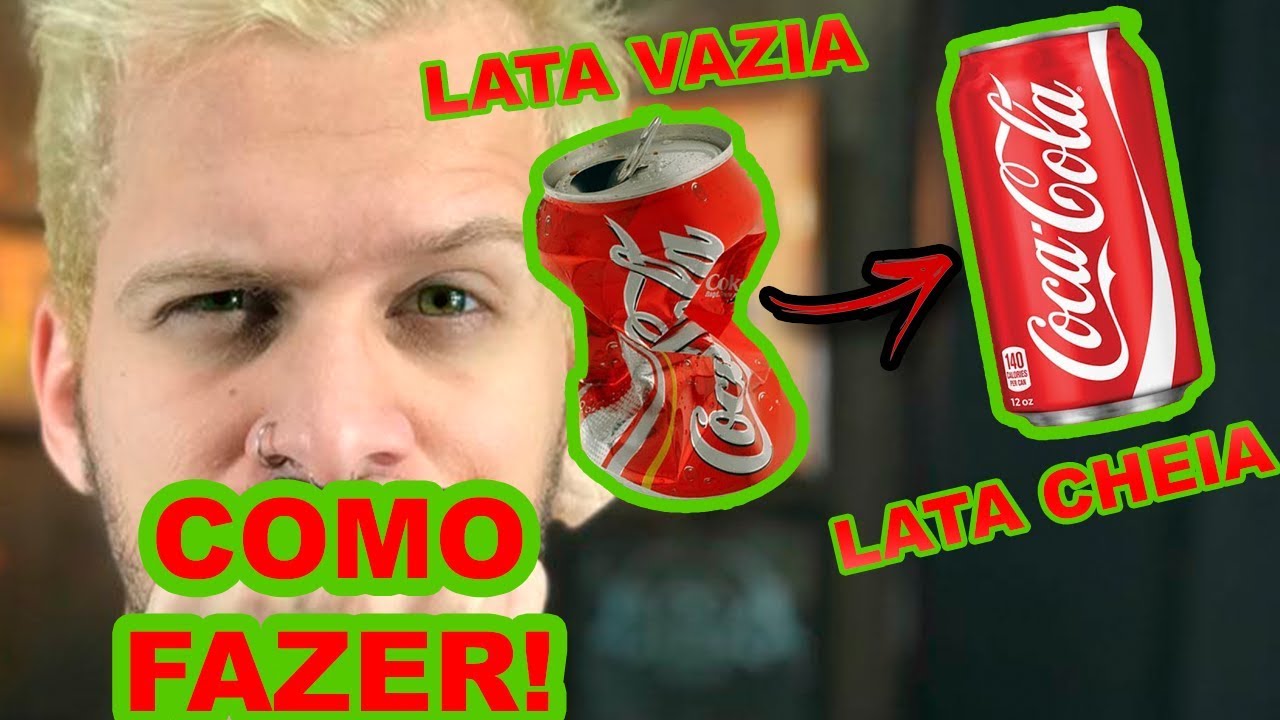 COMO FAZER A MÁGICA DA LATA QUE DESAMASSA SOZINHA (TUTORIAL DE MÁGICA)