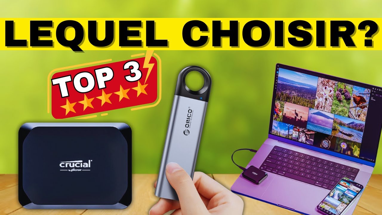 SSD externe – Top 3 des meilleurs disques durs SSD externes portables RAPPORT QUALITÉ-PRIX 2025