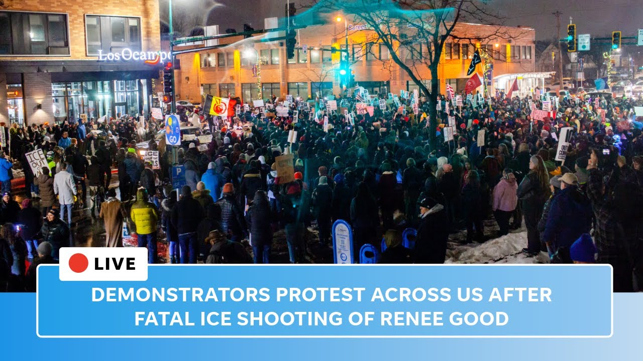 Minneapolis protest follows ICE shooting as more demonstrations occur nationwide