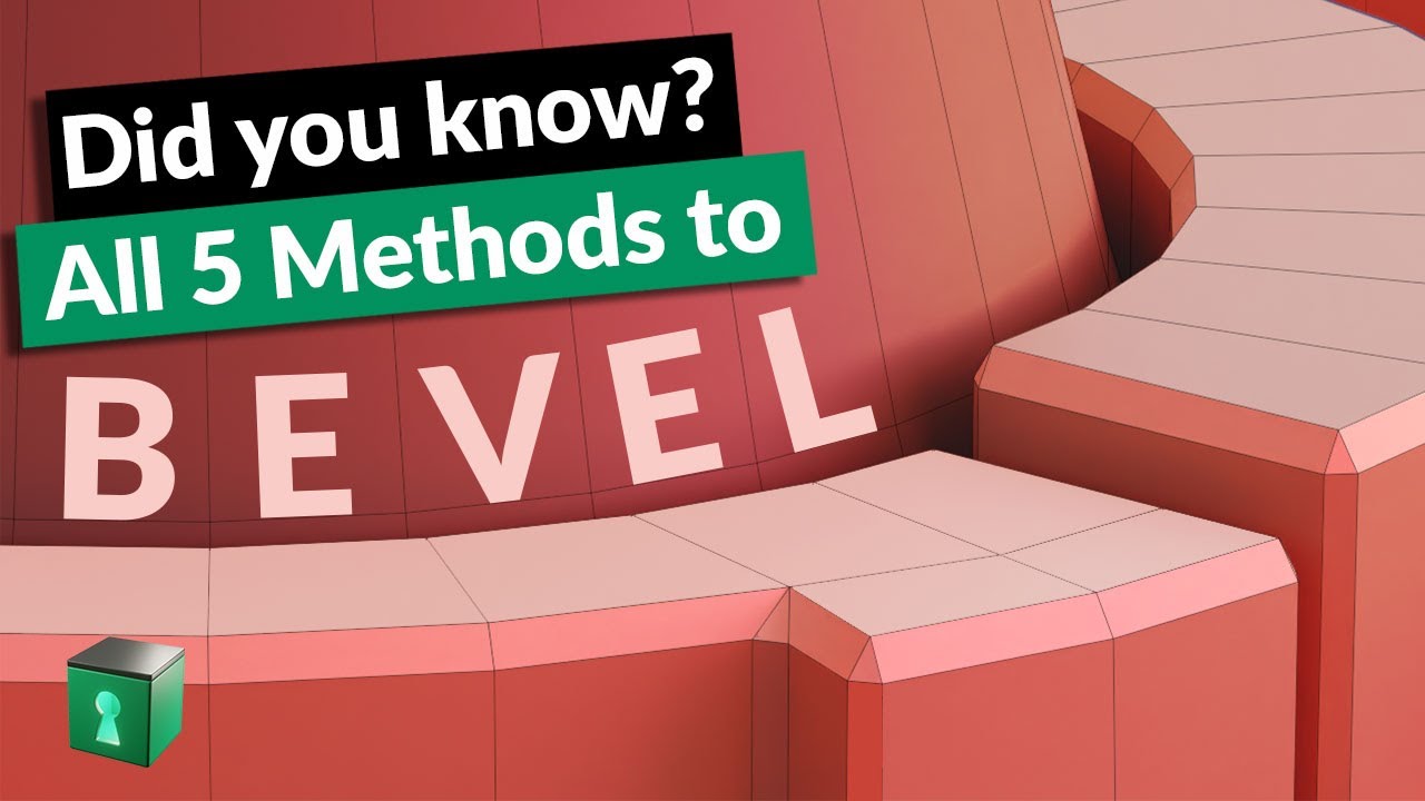 Blender Secrets - Do you know all 5 of these Bevel methods?