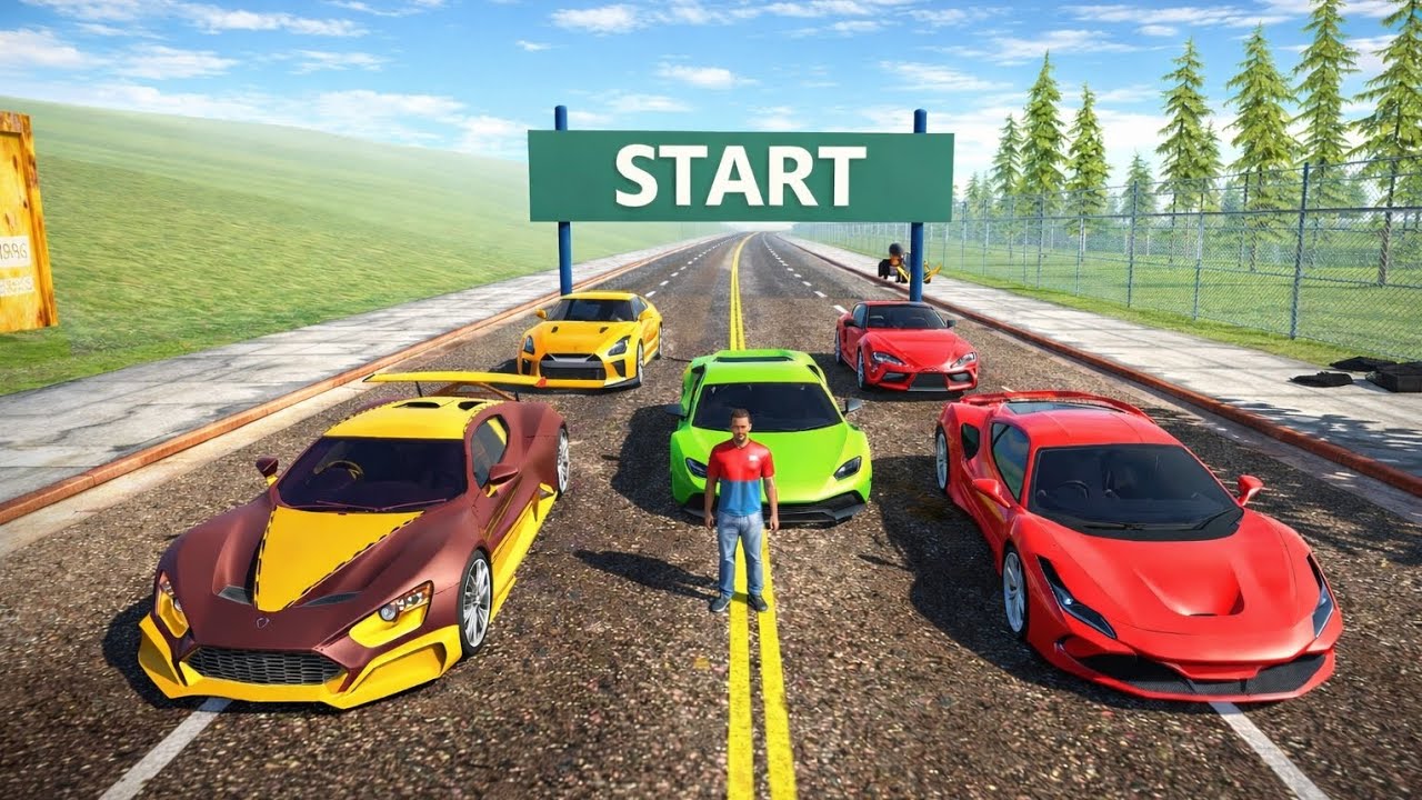 Indianbikedriving3d high speed test 5 super cars who will win | कौन जीतेगा | goldan cantenar 😳 