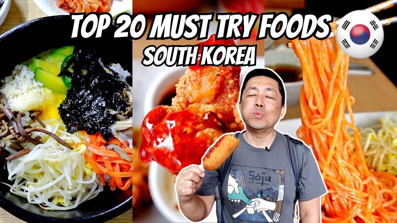 Top 20 Korean Foods You Must Eat! 🇰🇷 Korean Food Guide! What to eat in South Korea!