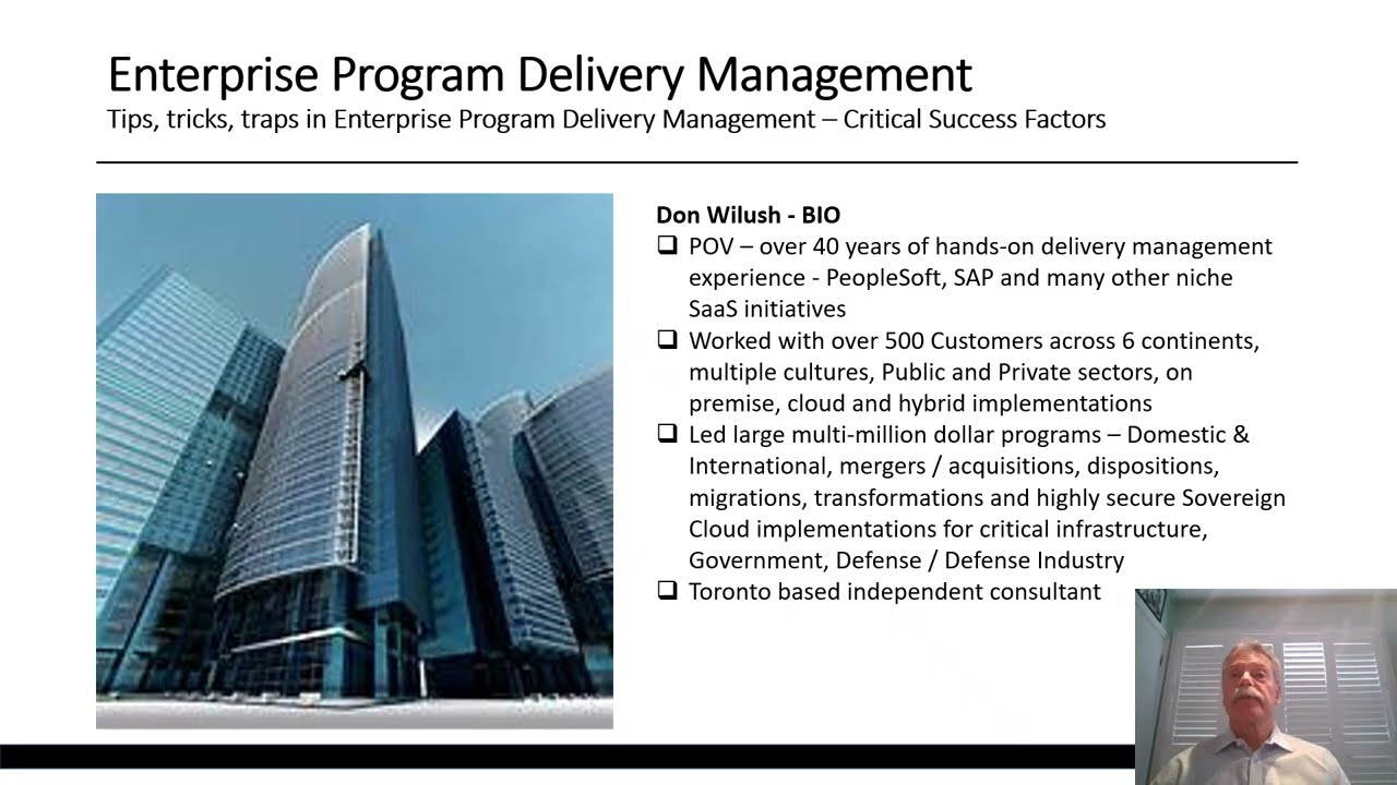 Enterprise Program Delivery Management - Critical Success Factors