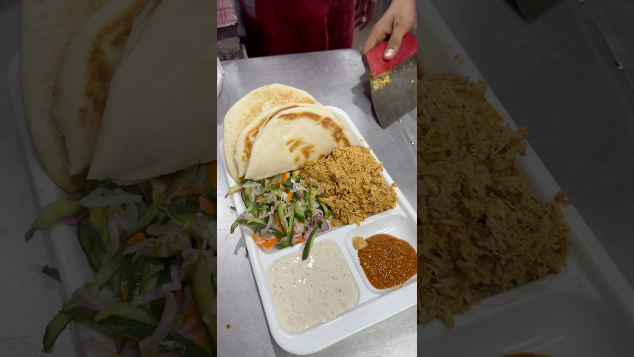 The Perfect Chicken Shawarma Platter #streetfood #youtubeshorts #shorts