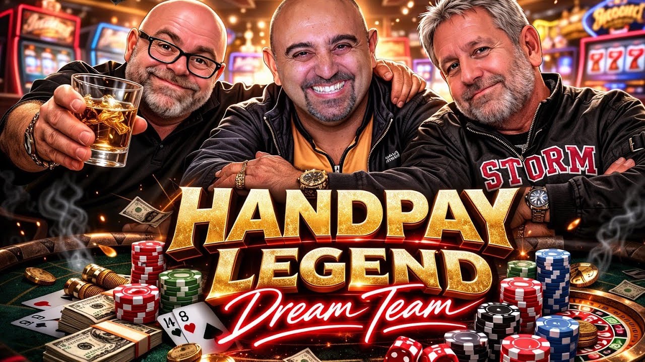 The gang is together and you dont want to miss this handpay 
