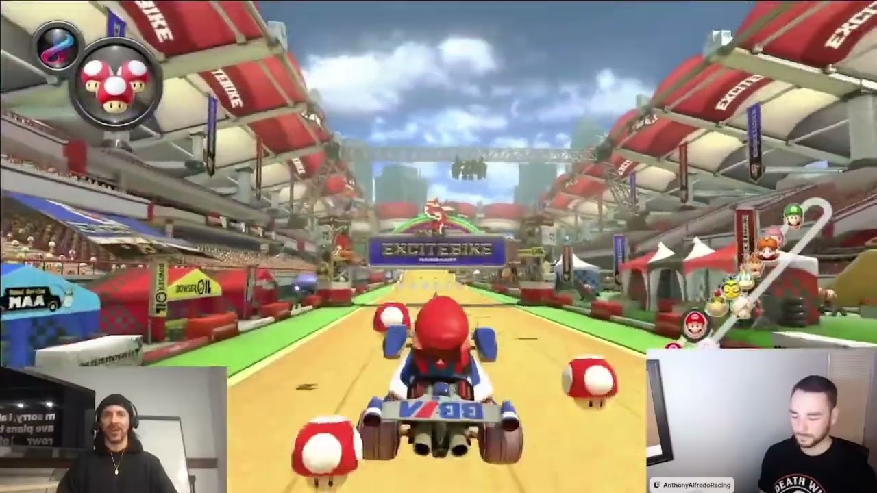 Mario Kart Interview with NASCAR driver Anthony Alfredo on his way to the Daytona 500