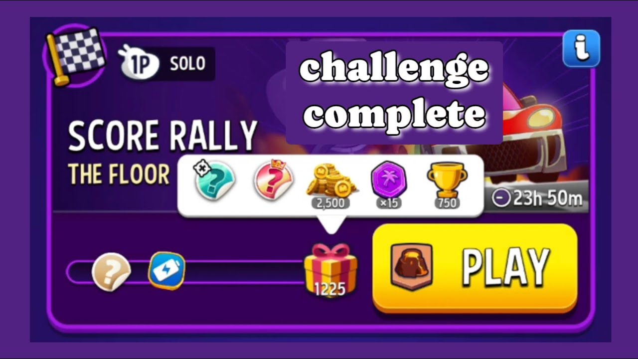 Floor lava solo challenge|1225 points|score rally|match masters