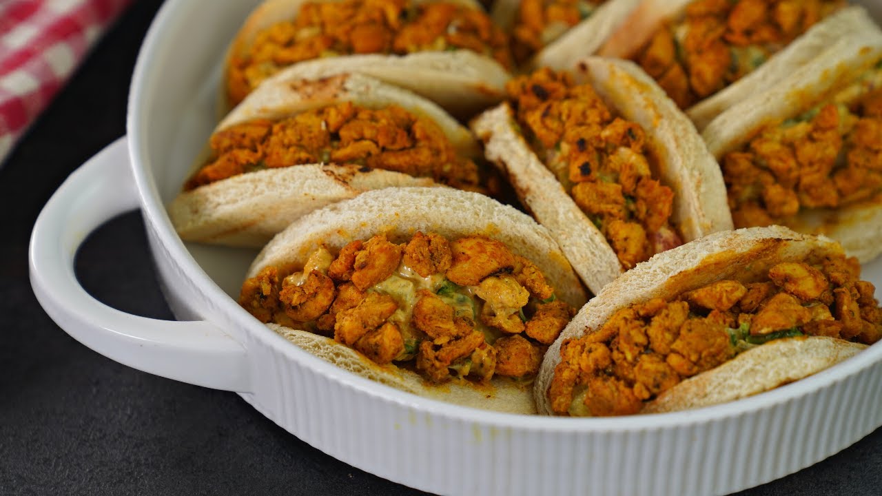 সহজ রেসিপিতে মিনি চিকেন শর্মা বাইট | Mini Chicken Shawarma Bites,Mini pita bread recipe#ayshasrecipe