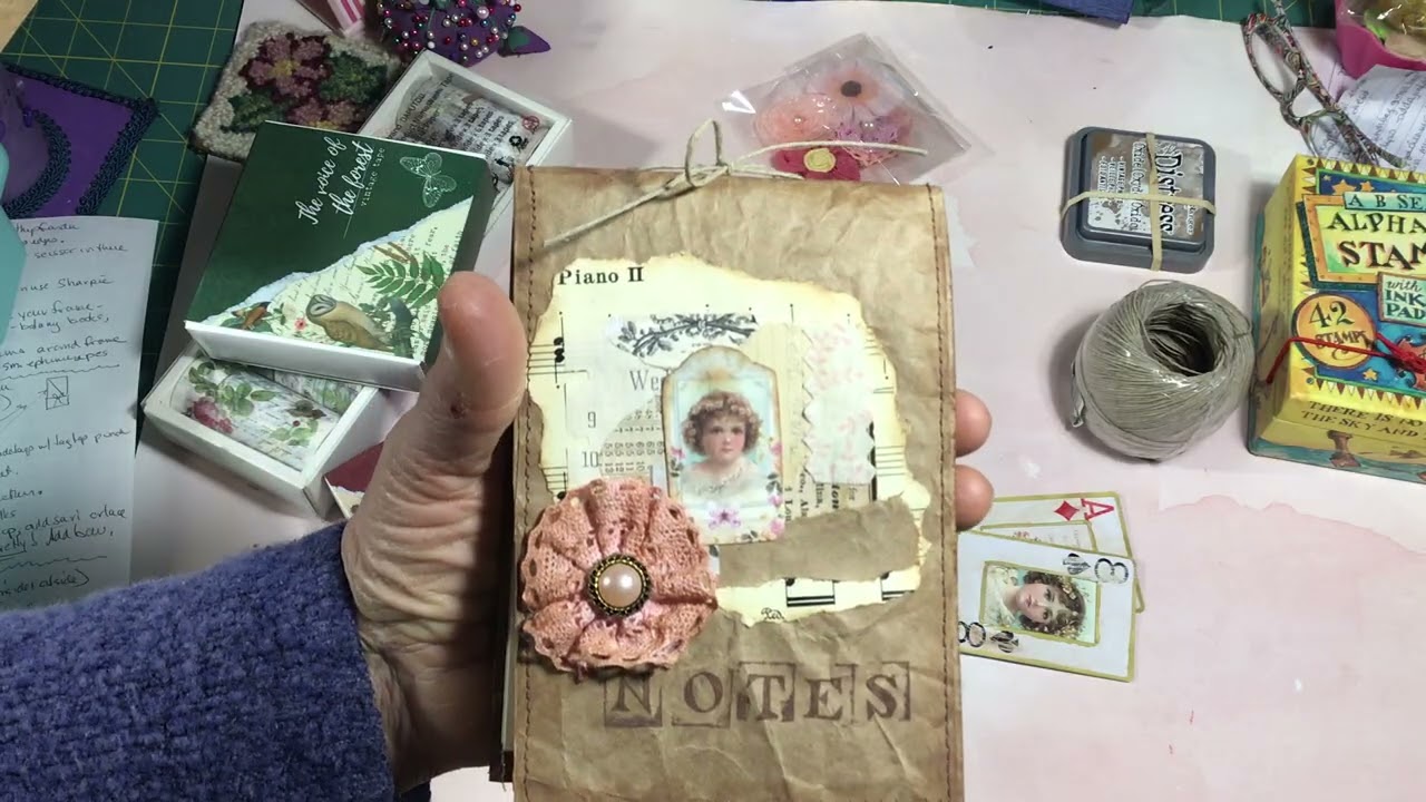 Sweet Valentine DIY Vintage Notebook. #satmornmakes