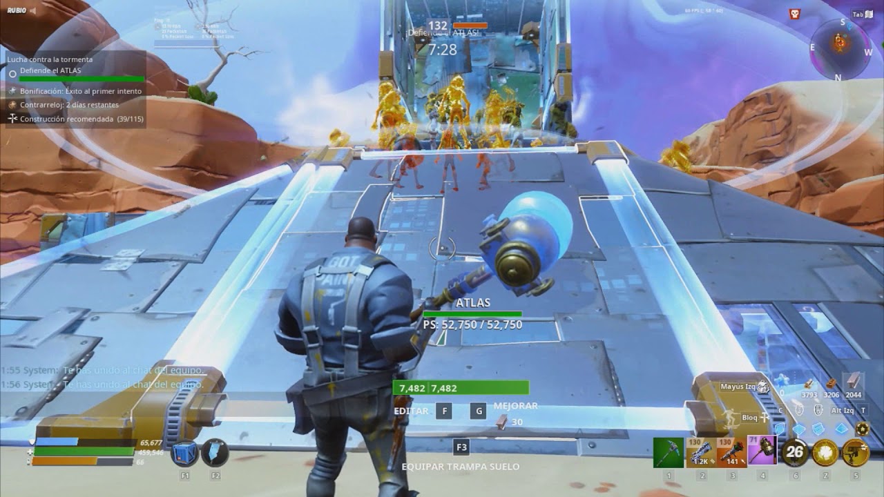 Mision de ATLAS AFK con build de KNOX