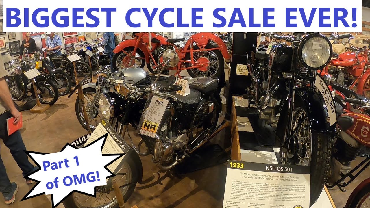 PREVIEW THE MOST AWESOME MOTORCYCLE AUCTION EVER - PART 1